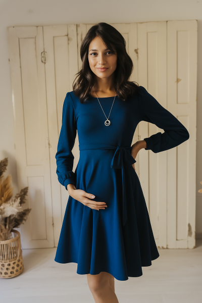 "Kitti" loknis sötétkék ruha